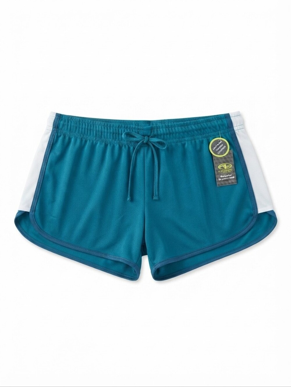 NWT Athletic Works Women's Teal Active Dolphin Shorts  (0164)